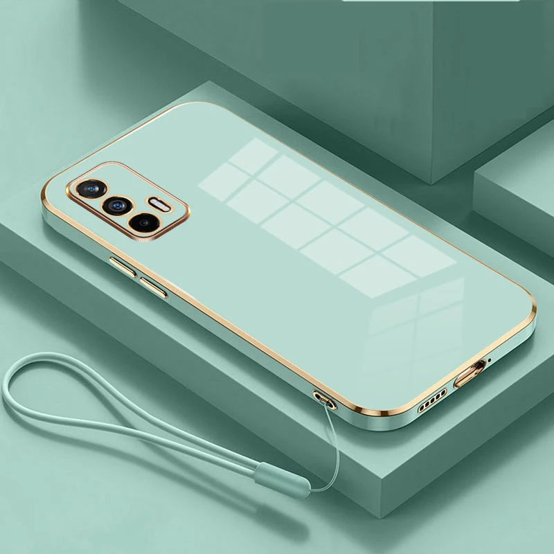 Luxury Square Plating Shockproof Back Cover
