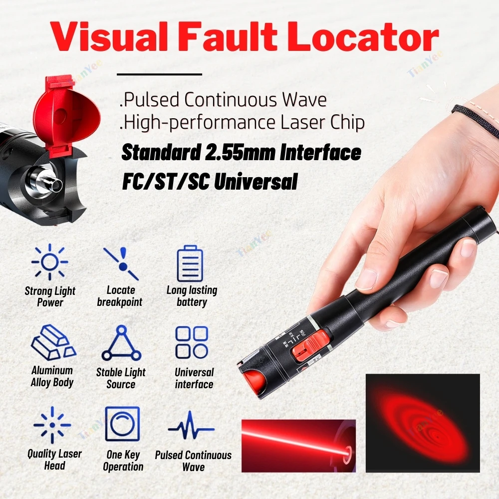 Enhanced Fiber Optic Tool Kit with Power Meter and Visual Fault Locator