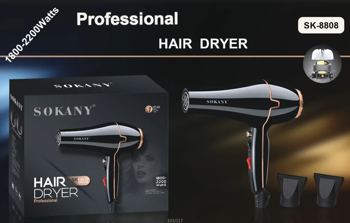 Sokany 2600W Hair Dryer