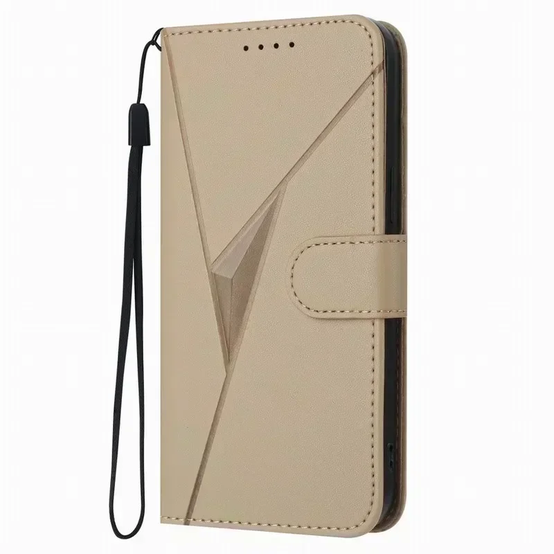 3D Triangle Pattern Phone Cover with Card Slot