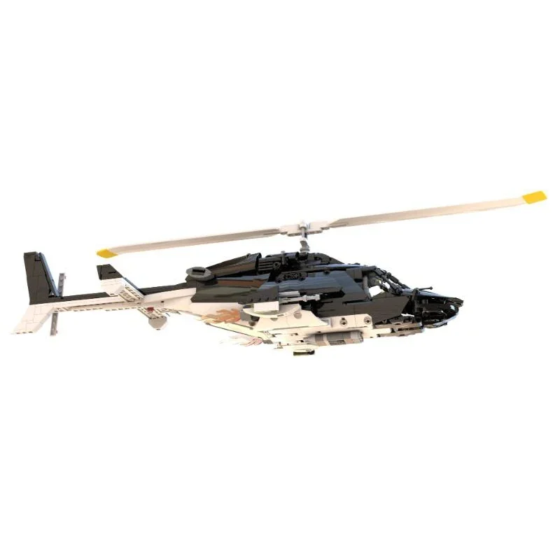 군용 항공기 모델 Moc 빌딩 브릭, 특수 작전 헬리콥터 Airwolf 기술 블록 선물, 크리스마스 장난감, DIY 세트 조립
