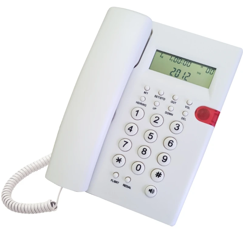 K010A-1 English Corded Telephone For Office & Home - Wall/Desk Mount, Multi-Line, Large Display, Caller ID