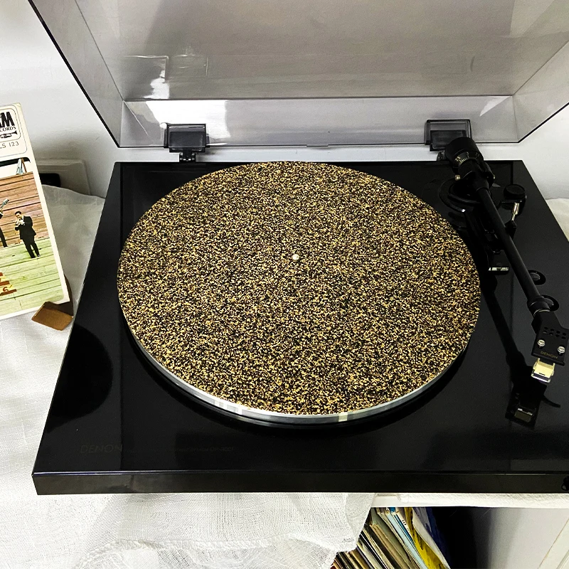 Cork & Rubber Turntable Platter Mat Slipmat Anti-Static LP Vinyl Record Pad Turntable Phonograph Accessories