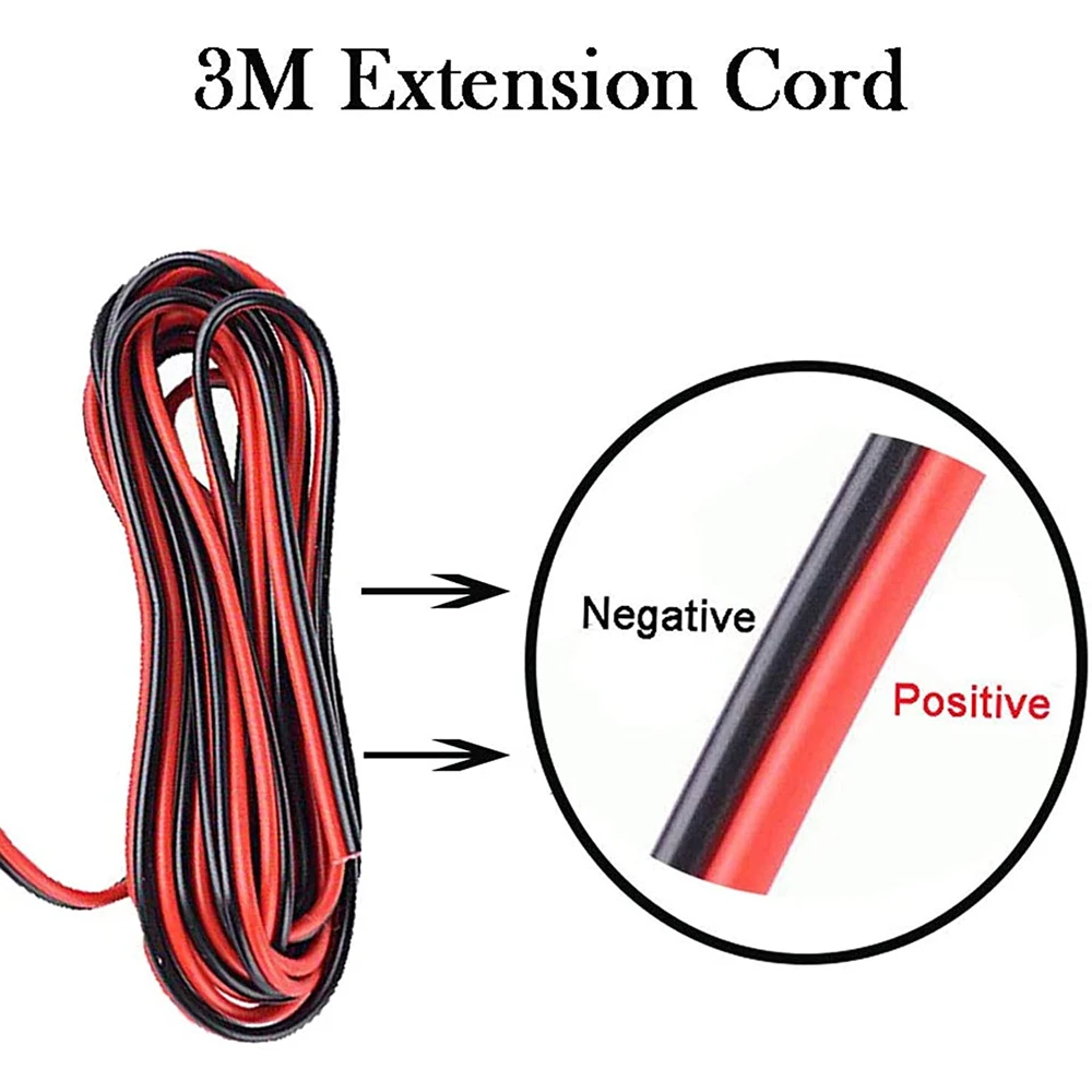 ο 3m    Ŀ ġ, 12-24V  ڵ    ÷ Ŀ On Off ġ