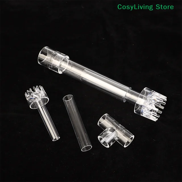 ชุดอุปกรณ์กรองน้ำตู้ปลาอะคริลิคใส พร้อมท่อลิลลี่ สำหรับกรองน้ำเข้า-ออก ทำความสะอาดตู้ปลา พร้อมอุปกรณ์เสริมสำหรับตู้ปลา 4