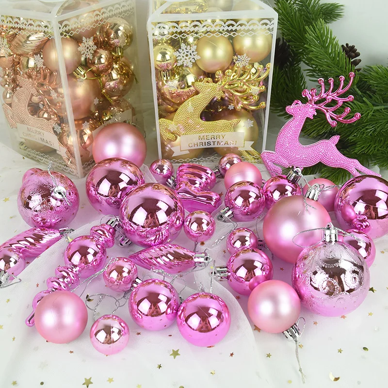 

30 шт./корт. Рождественские фотообои, украшения, подвесные шарики, игрушки, Декор для дома, новогодние украшения для вечеринок