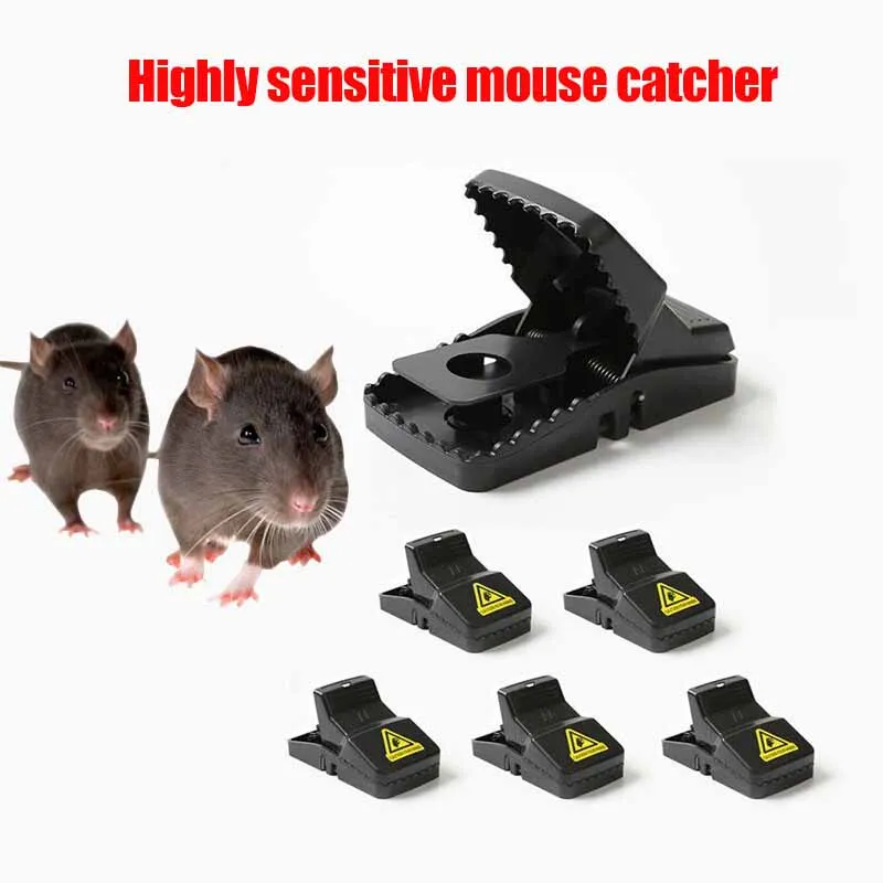 Jaula trampa para ratones y ratas de alta sensibilidad, efectiva y  reutilizable, para captura continua/Control de plagas - AliExpress