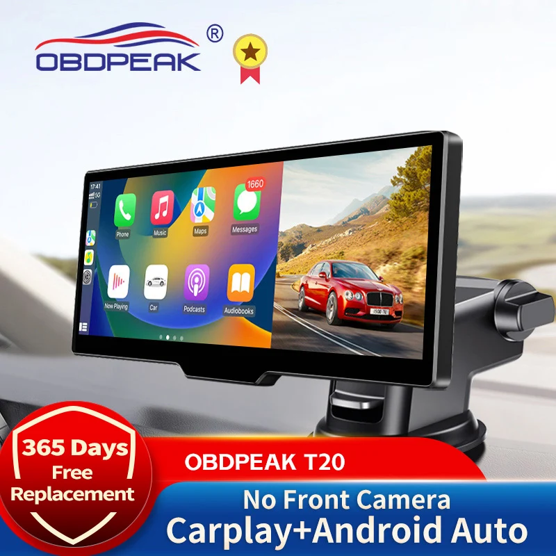 T20 Smart Car Mirror Video 10.26 Inch Carplay&Android Auto Player GPS