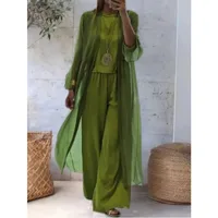 Ensemble 3 pièces pour femmes, cardigan musulman, haut, pantalon large, costume, long manteau, pantalon, tenues, ensemble arabe, Ramadan, Maroc, Dubaï, Islam 4
