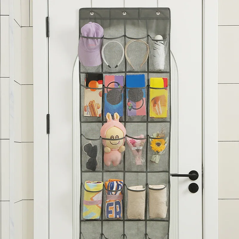 Wall Hanging Shoe Storage Organizer Bag Shoes Rack Over The Door Fabric Cabinet Closet Organizer For Shoes Clothes Storage Bag 5