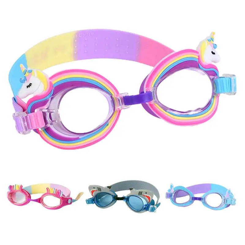 

Cartoon Swim Training Glasses Cute HD Waterproof Swim Eyewear For Girls And Boys With Adjustable Silicone Strap Swimming Helper