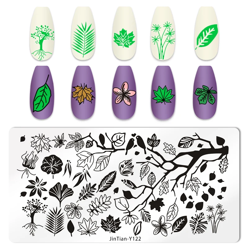 Cartoon Animals Nail Art Stamping Plates Snake Dogs Butterfly Bow Leaves Image Printing Stencils Nail Stamp Templates Nail Tool 4