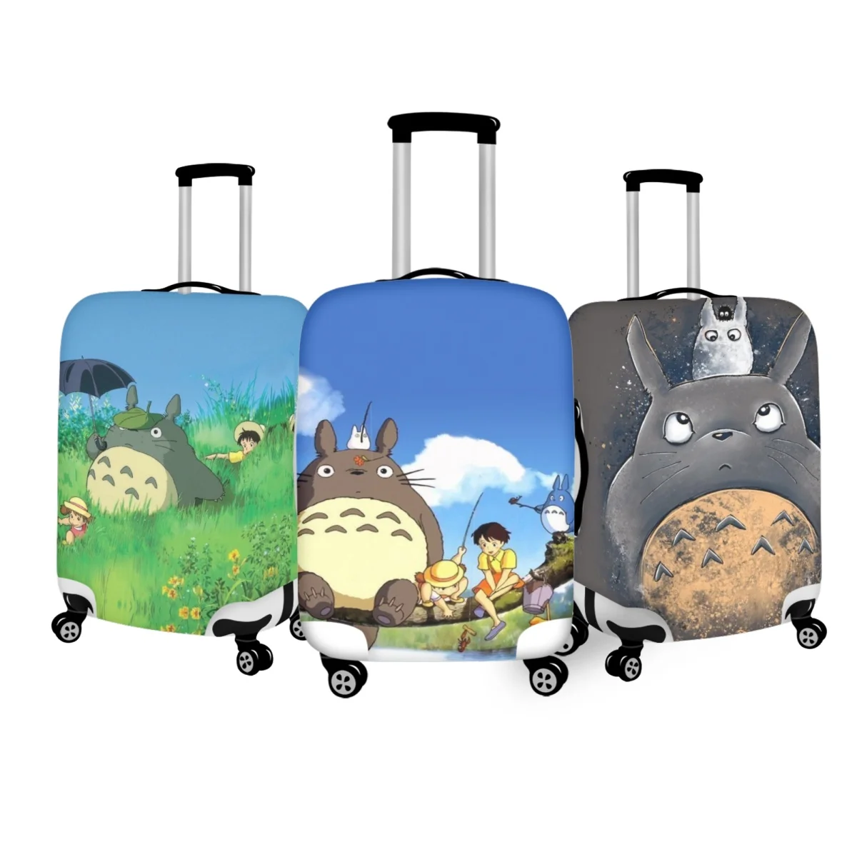 

Twoheartsgirl Cartoon Anime My Neighbor Totoro Luggage Cover Removeale Fits 18''-32'' Inches Travel Suitcase Protective Covers