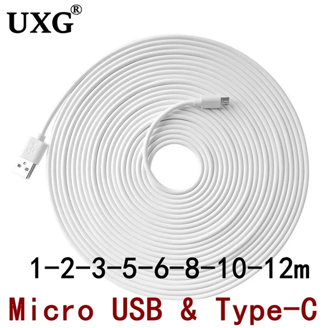 3~13m Micro USB Extension Cable For Xiaomi MI 360 ° Home Safety Camera 2K