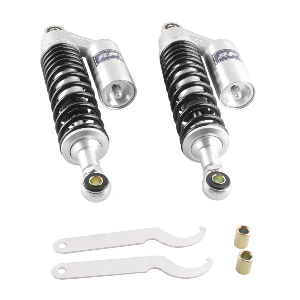 

320mm Motorcycle Air Shock Absorber Rear Suspension Universal For Yamaha Motor Scooter ATV Gokart Quad Silver+Black