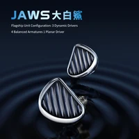 TRN JAWS In Ear Earphones 3DD 4BA 1PD Driver Technology HIFI Monitor Running Headphones Earplug Headset 1