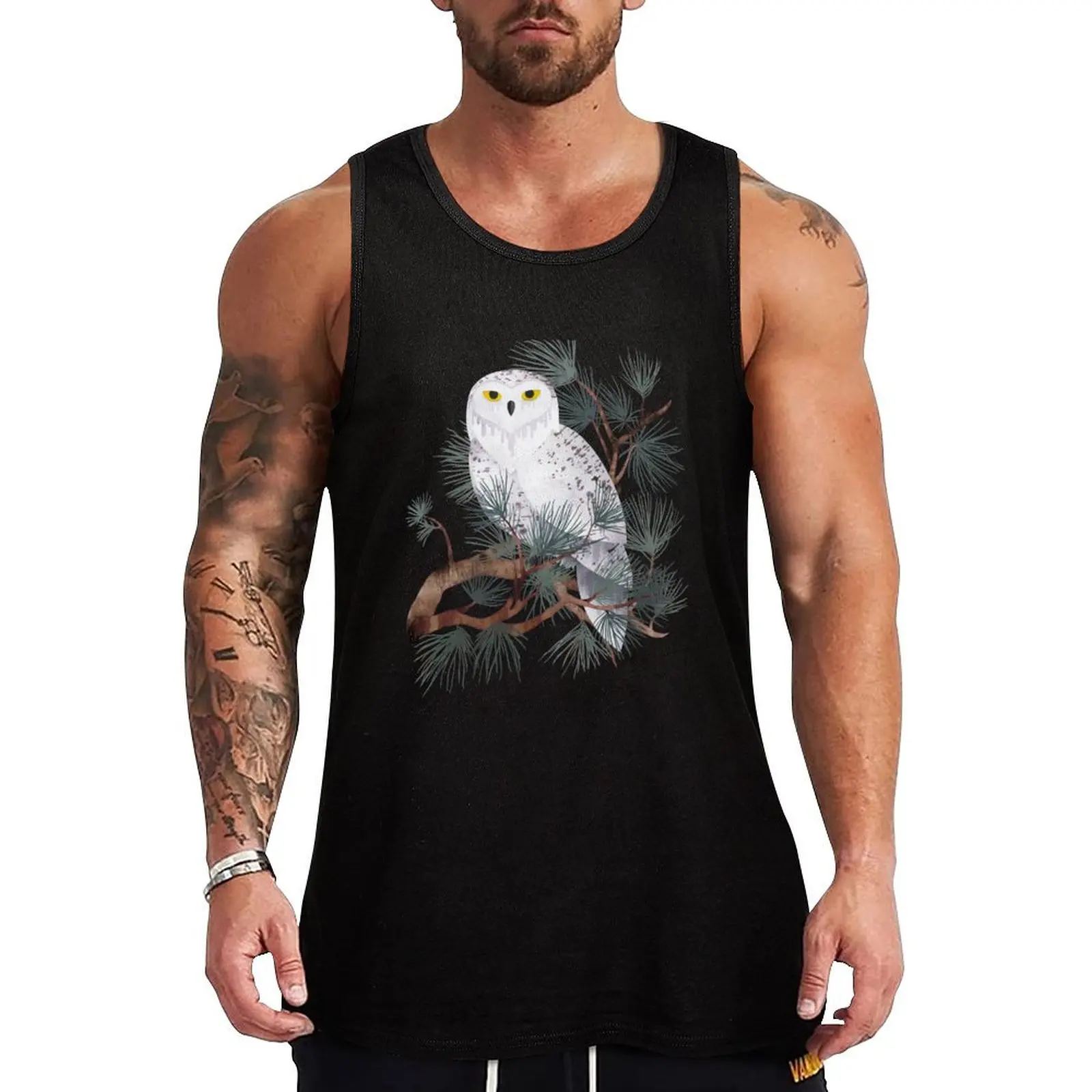 

Snowy Tank Top Men's summer t-shirt Men's clothes luxury style gym clothing