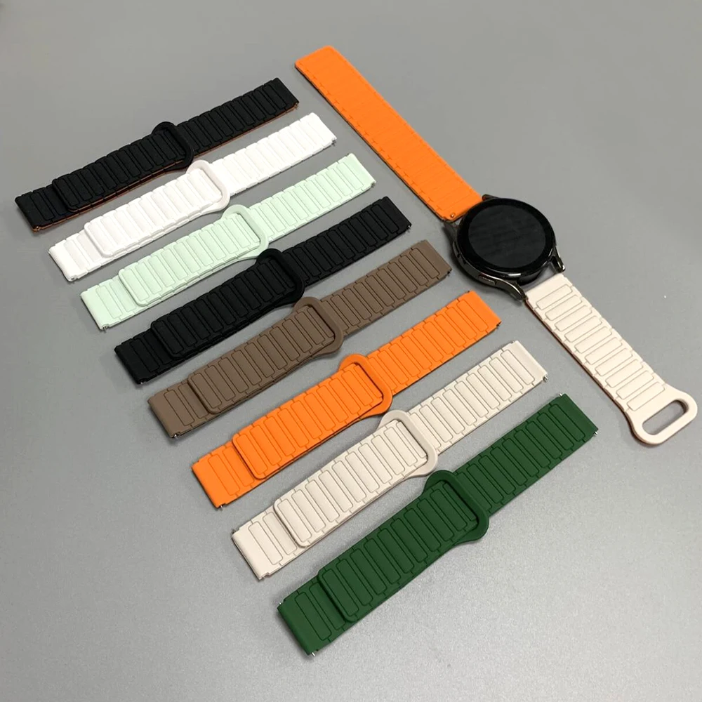 Enhanced Sport Magnetic Loop Band - Premium Silicone Strap, Adjustable Fit Bracelet, Multiple Sizes Available