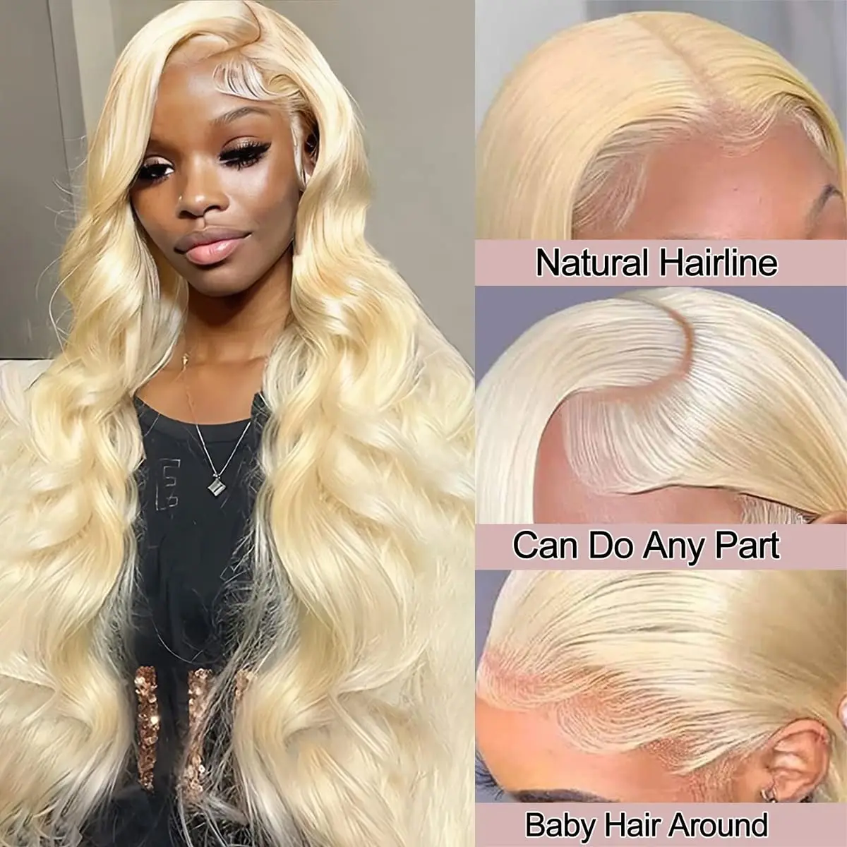 Human Hair Wigs 13x6 Hd Lace 613 Colored Frontal Brazilian Honey Blonde Body Wave 13x4 Transparent Lace Front Pre Plucked human hair wigs