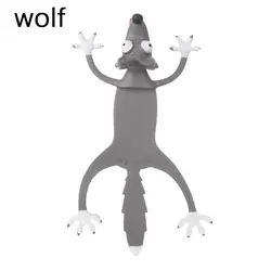 Ocean Series 3D Cartoon Animal Bookmarks - Creative Stationery (Wolf)