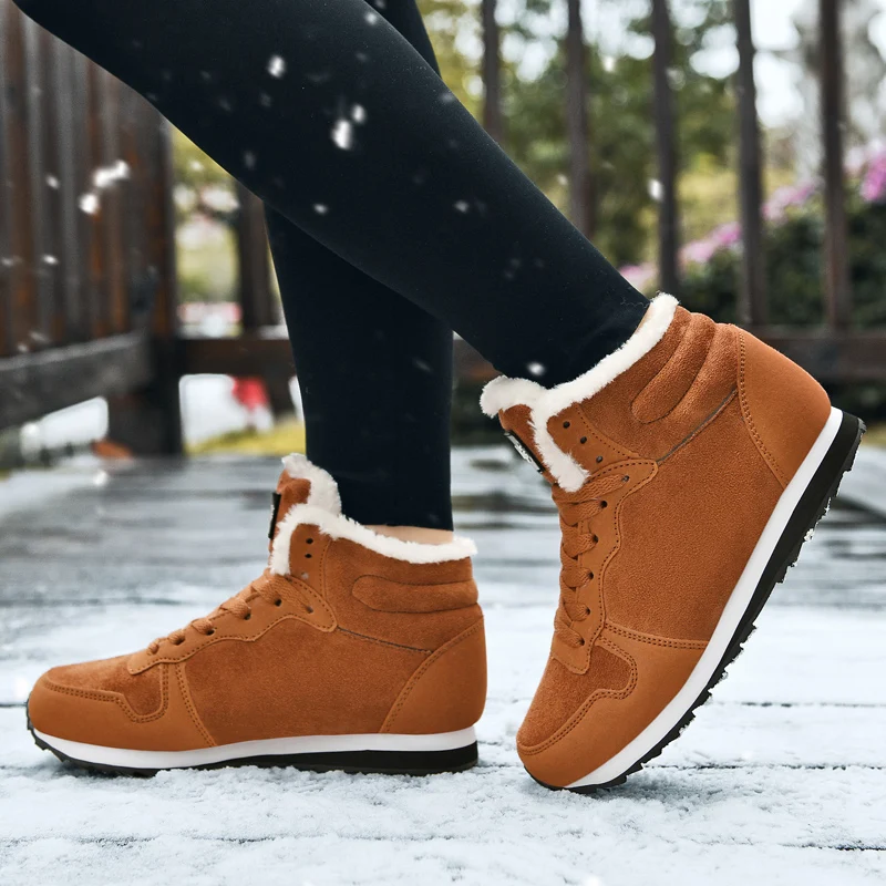 Women Comfortable Winter Boots Warm Snow Waterproof Unisex Ankle Men Shoes women snow boots