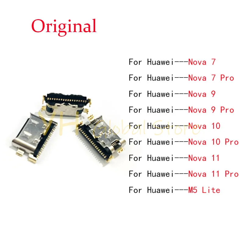 

50PCS Original For Huawei Nova 7 9 10 11 Pro M5 Lite USB Charging Port Dock Plug Connector Socket