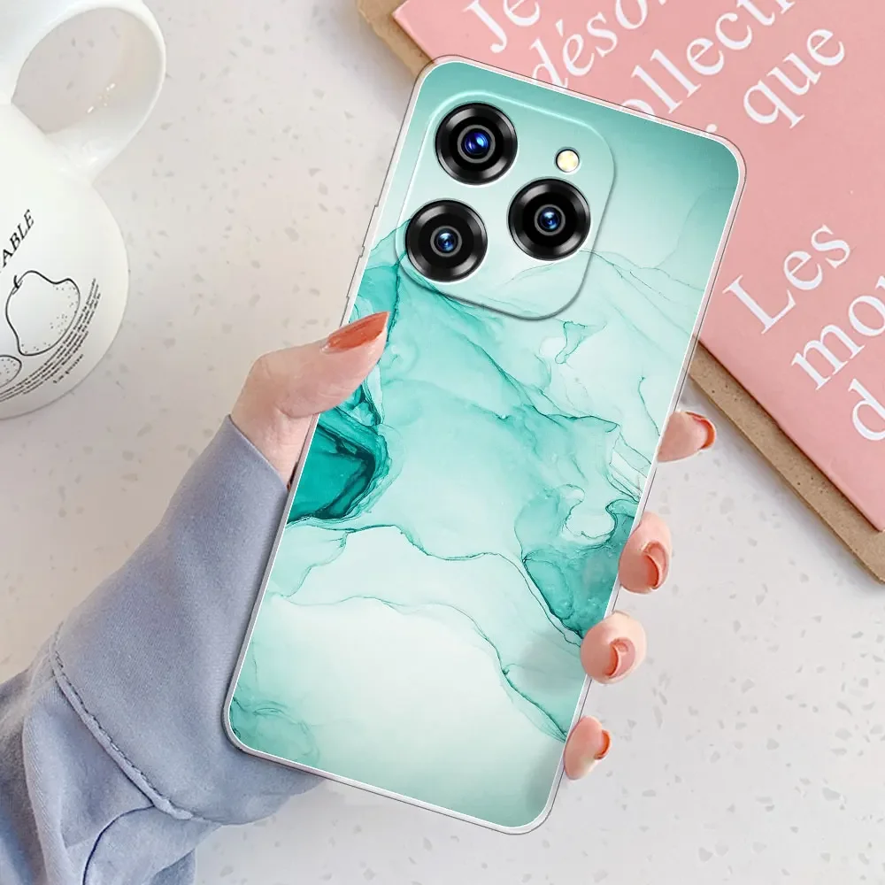 Clear Shockproof Silicone Phone Case - Fashionable Soft TPU Back Cover