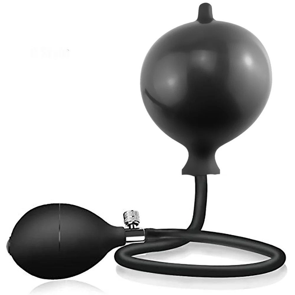 Water Squirt Inflatable Anal Plug Enema Training Butt Plug Anus Dilator Anal Expander Expand Ass Douche Bdsm Sex Toy for Men Gay