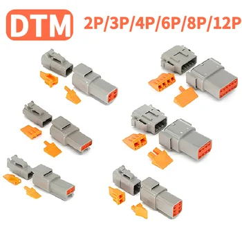 Multi-Pin Deutsch DTM ชุดเชื่อมต่อยานยนต์ 2/4/6/8/12P - ระบบควบคุมเครื่องยนต์เทอร์มินัลกันน้ํา ​ 1