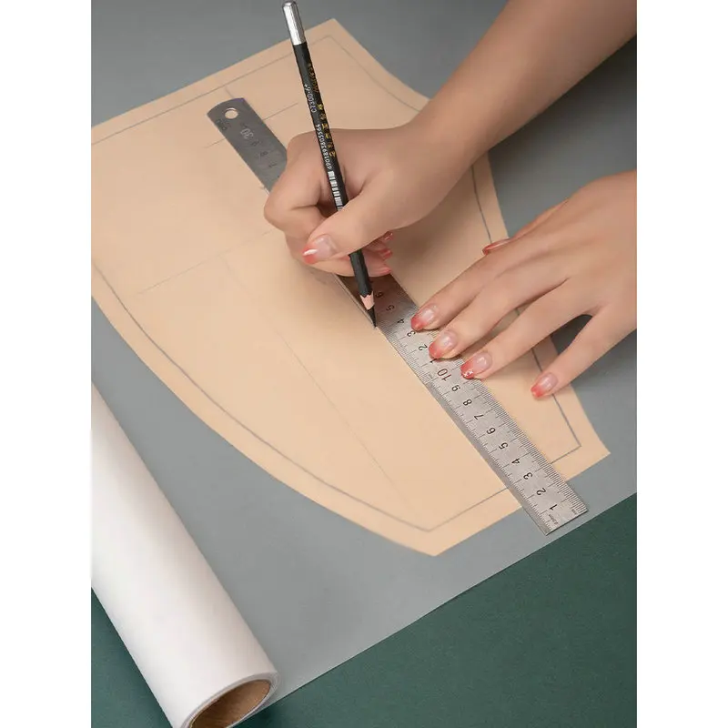 의류 패턴 제작용 300gsm 크래프트 종이 큰 종이 롤 꽃 포장지 갈색 투명 종이 선물 포장지