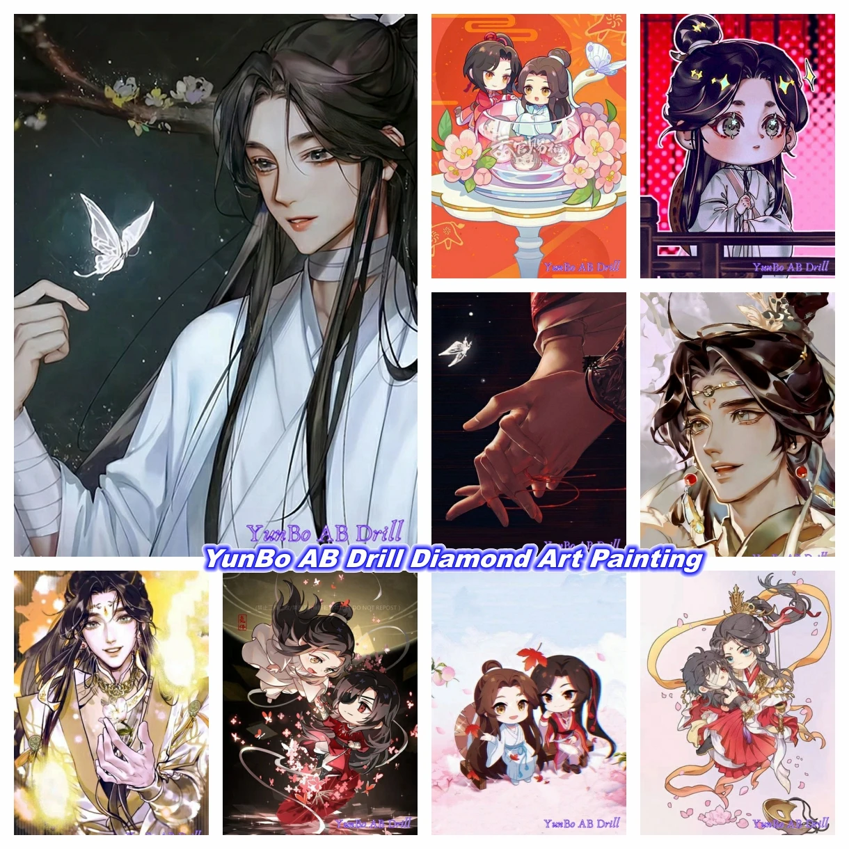 

Heavens Officials Blessing Tianguan Cifu 5D AB Diamond Painting Embroidery Xielian Cartoon Anime Art Cross Stitch Home Decor Kid