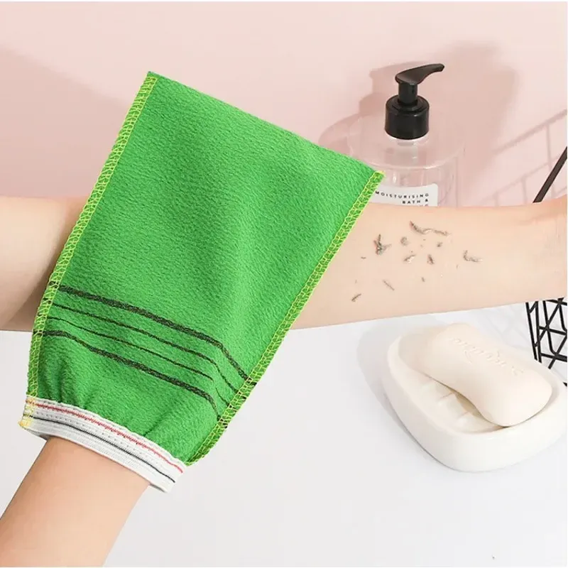 Exfoliating Washcloth Asian Exfoliating Bath Gloves Body Scrub Towel Cleaning Peeling SPA Shower Foam Body Massage