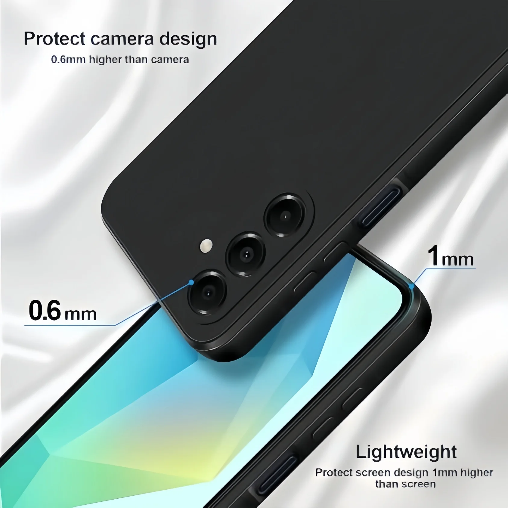 Noble Fashion Shockproof Protective Liquid Silicone Case - Solid Color Design