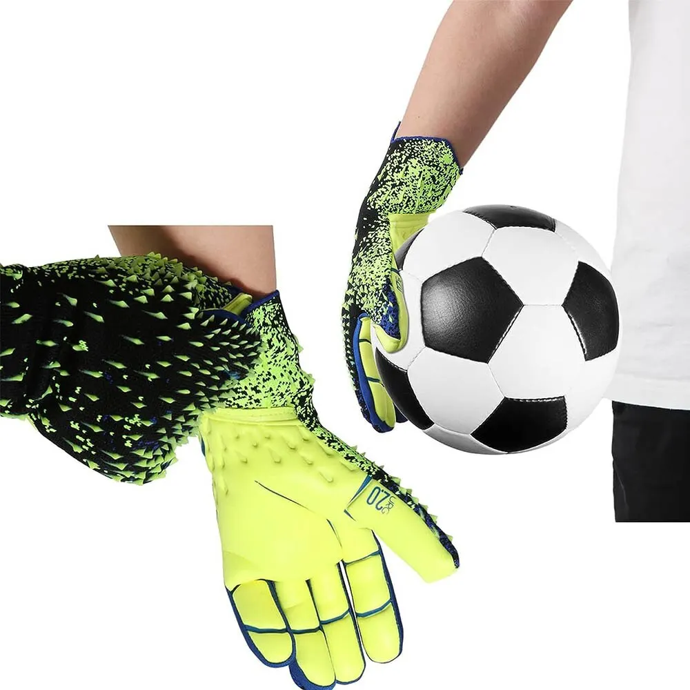 Goalkeeper Gloves Strong Grip for Soccer Goalie Goalkeeper Gloves with Size 6/7/8/9/10 Football Gloves for Kids Youth and Adult 5