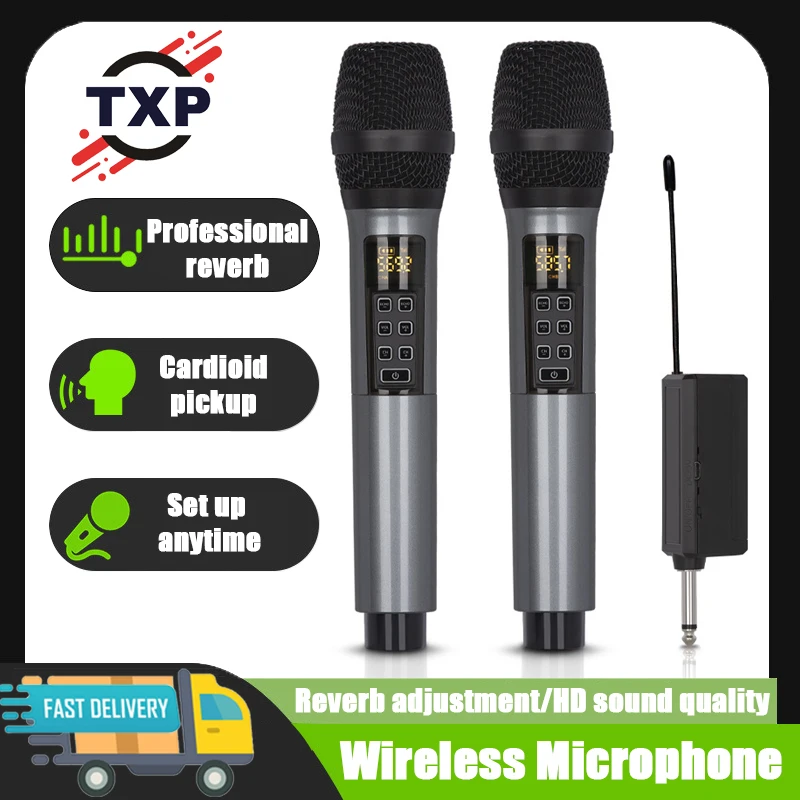 

TXP 3S wireless karaoke microphone dynamic transmission distance, stable connection