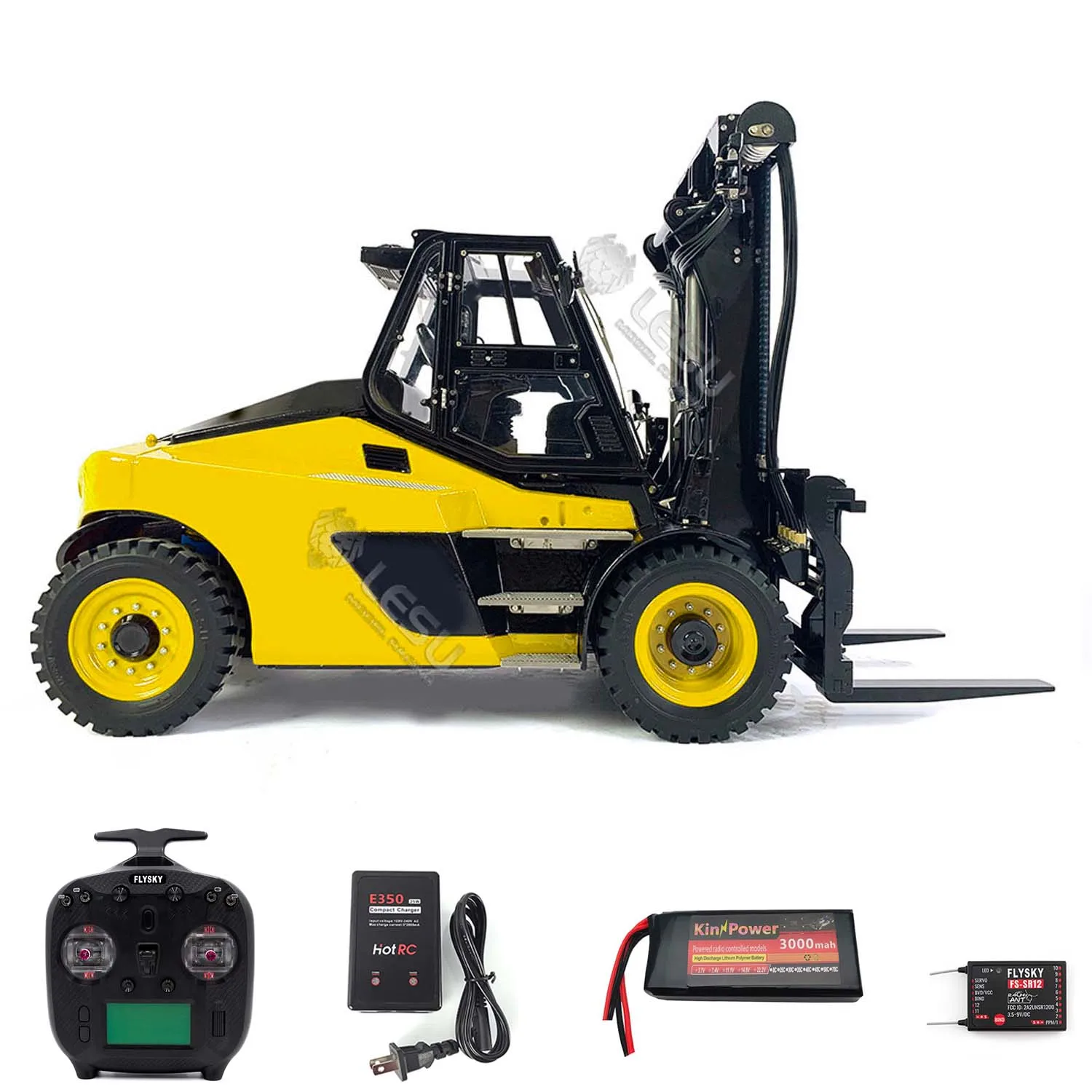 

LESU 1/14 Painted Finished Hydraulic RC Heavy Forklift Aoue-LD160S RC Truck Boys Toys RC Heavy Machine Toys