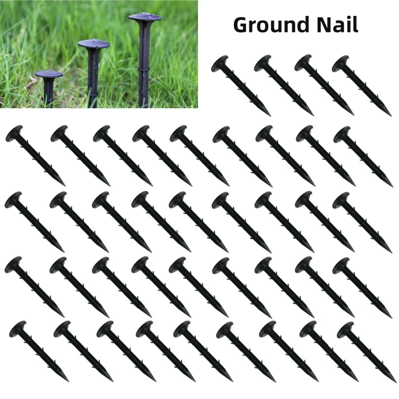1PCS 11cm Garden Landscaping Stakes Nchoring Spike Nail Anchors Ground Stake Turf Hold Down For Tent Tarps Net Fabric Edge