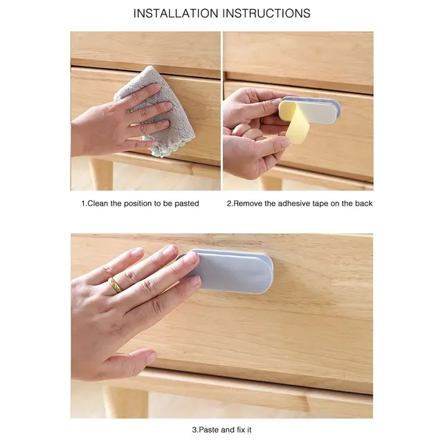 Xiaomi Lyukasztás Nélküli Ajtóablak Szekrény Fiók Fogantyú Többcélú Munkaerő-Megtakarító Segéd Húzó Otthoni Tároló Kiegészítők - Image 6