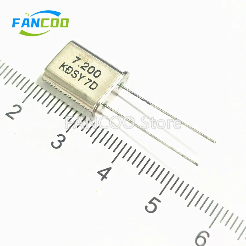 7.200MHZ 7.200M 7.2MHZ 7.200 HC-49U Quartz Crystal Resonator 49U HC49U 10pcs