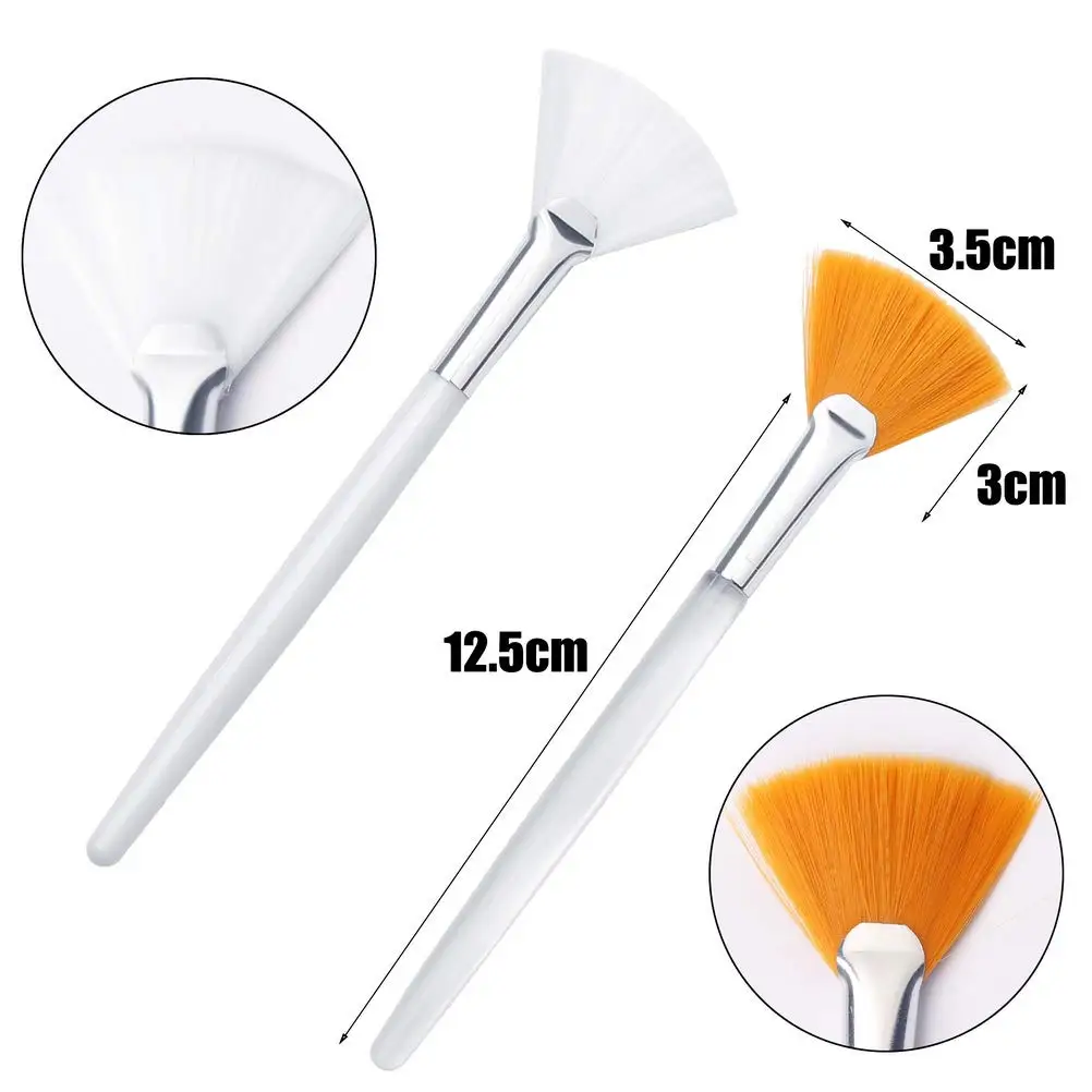 1Pcs Fan Brushes Facial Applicator Brush Soft Fan Brushes Acid Applicator  Brush Cosmetic Makeup Applicator Tools for Mud Cream - AliExpress