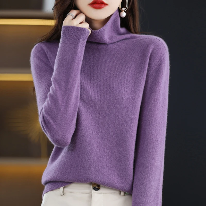100-merino-cashmere-sweater-women-s-high-necked-knitted-sweater-autumn ...