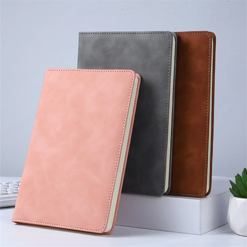 

Wholesale Stationery Notebook A5 Business Office Memo Planner Meeting Record Notepad PU Leather Diary 100Sheets Paper Sketchbook