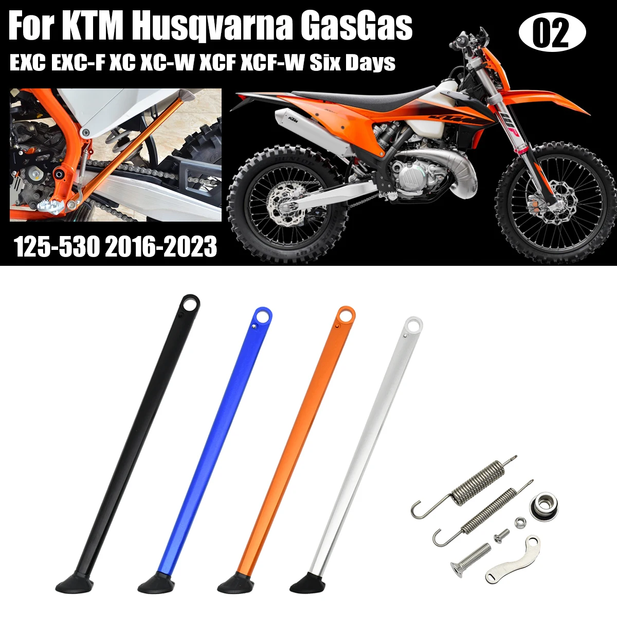 Motorcycle Kickstand Side Stand – CNC Anodized Aluminum For KTM
