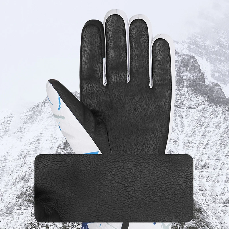 Winter Warm Snowboarding Ski Gloves Men Women Kids Snow Mittens Waterproof Skiing Snowmobile Handschoemen Air+ XS S M L XL 4