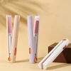 2 in 1 Ceramic Hair Curler Fasting Heating USB Rechargeable Hair Wand with 3 Temp Setting for Curl Wave Straighten Women Hair 1