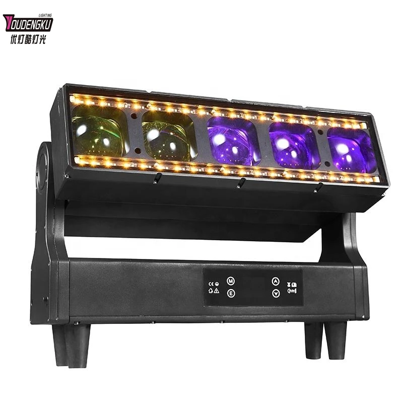 2 pieces P65 5*60W RGBW Led Moving Head bar Zoom Outdoor Wash Beam Dmx Show ligh