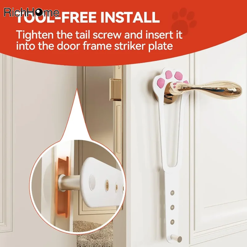Pet Door Opener Adjustable Cat Door Holder Latch for Cats Supplies Keep Dog Out cat door pet door