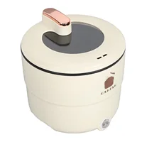 Electric Cooking Pot Electric Rice Cooker Anti Scald  Multifunctional Anti Stick Coating Double Layers for Noodles 2