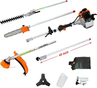5 In 1 Multi-Functional Trimming Tool With Rotatable Gas Pole Saw Grass Trimmer, Hedge Trimmer Gas, Brush Cutter, Weed Eater 1