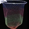 35/60cm Caliber Nylon Fishing Nets Collapsible Fishing Tools Racket string Rhombus Mesh Hole Depth Folding Nylon Landing Dip Net